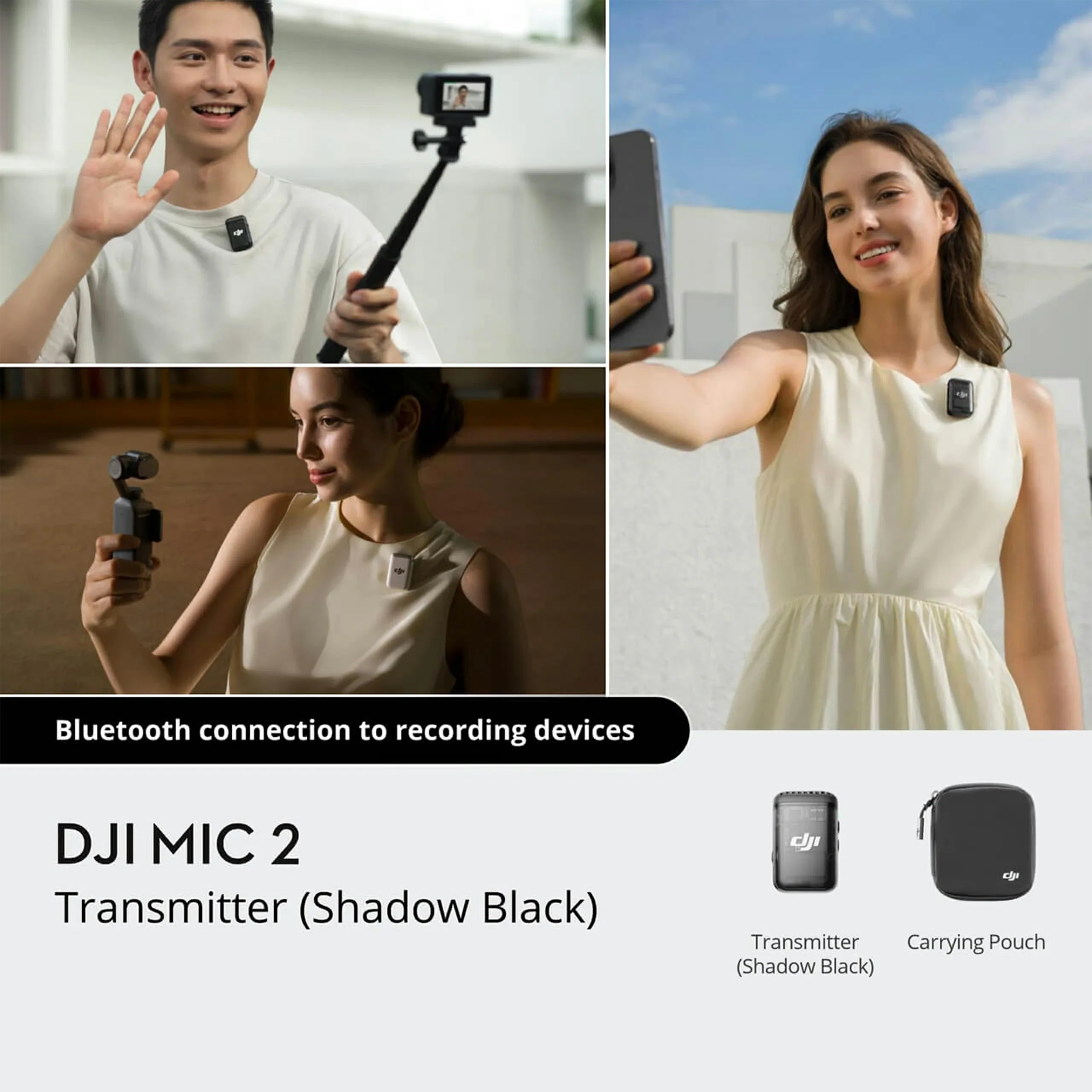 DJI Mic 2 Transmitter(Shadow Black) - Image 2